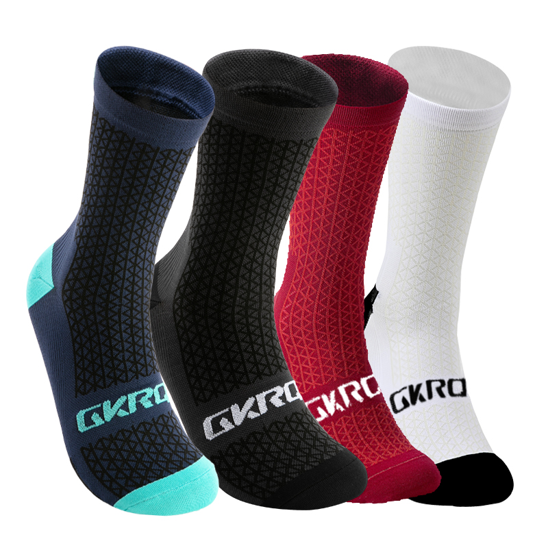 4 Paar Team-Radsocken, professionelle Sport-Fahrradsocken, hochwertige Laufsocken, Basketballsocken für Herren und Damen
