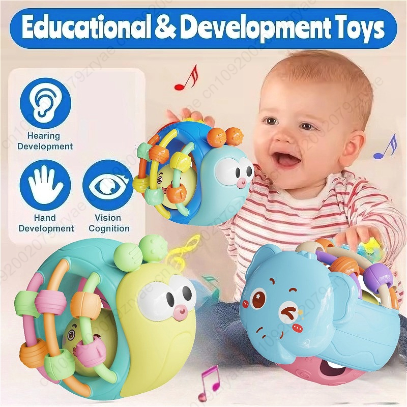 Baby Balls Rattle Comforter Toy Soft Hand Grasp Ball Educational Sensory Toys Activity Baby Crawling Toys 0 6 12 Months