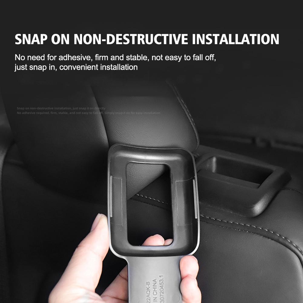Seat Belt Fixing Bracket for Tesla Model Y Rear Seat Belt Limiter Protective Cover ABS Modely Car Interior Accessories 2022-23