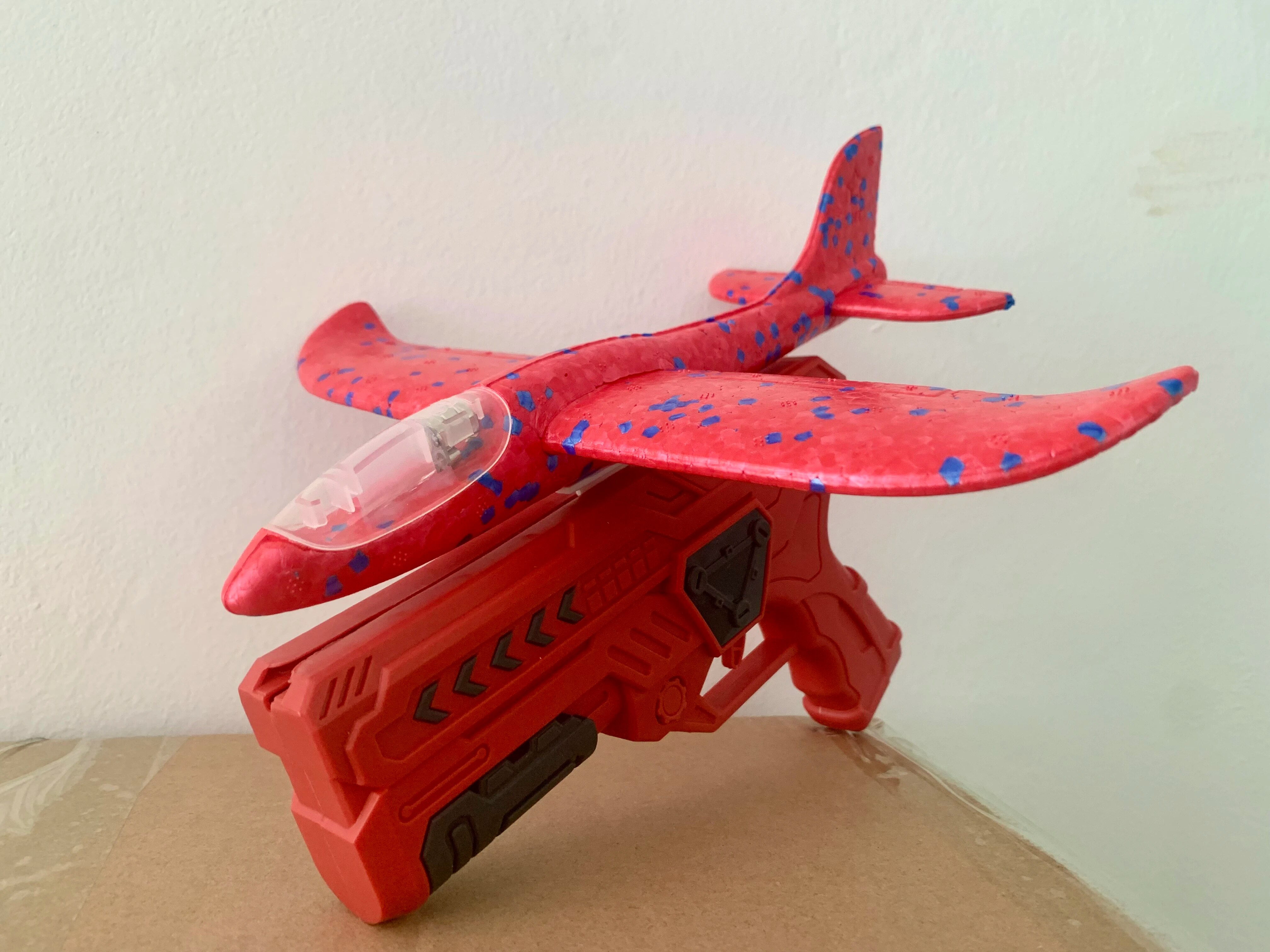 Incandescente schiuma aereo 10M lanciatore catapulta aliante aereo pistola giocattolo gioco all'aperto per bambini Bubble Model Shooting Flying Roundab