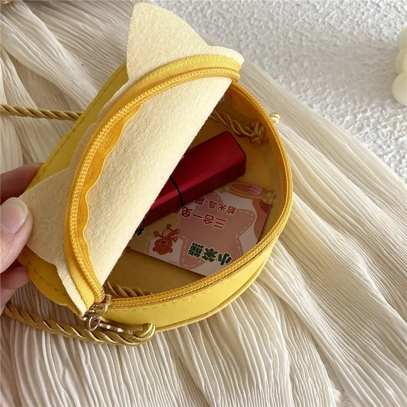 Mode Prinzessin Kinder Mini Handtaschen Baby Mädchen PU Leder Kleine Schulter Umhängetaschen Nette Katze Kinder Geldbörse Brieftasche