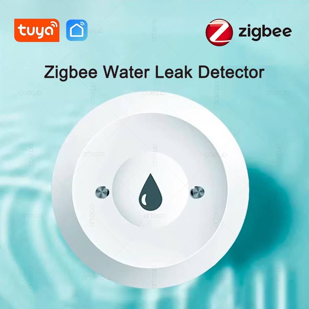 TUYA Zigbee Wasser Leck Detektor Wasser Flut Sensor Smart Leben APP Fern Überwachung Flut Alarm Überlauf Sicherheit Schutz