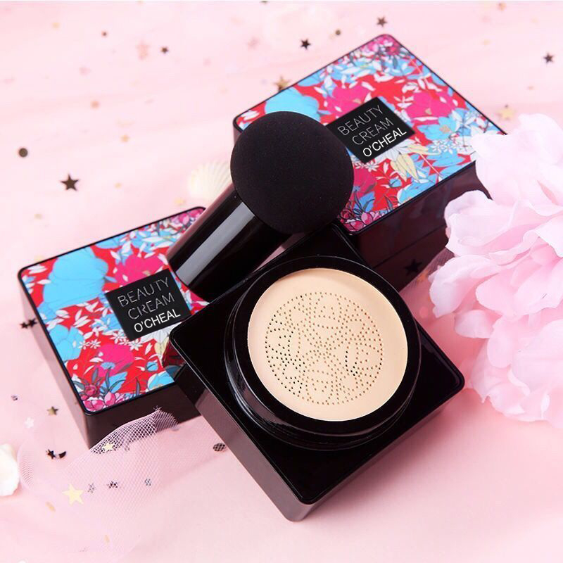 OCHEAL Mushroom Head BB Cream Foundation Cream voor gezichtsmake-up Concealerkussen voor gezichtsbasiscrème Make-upkussen Compact
