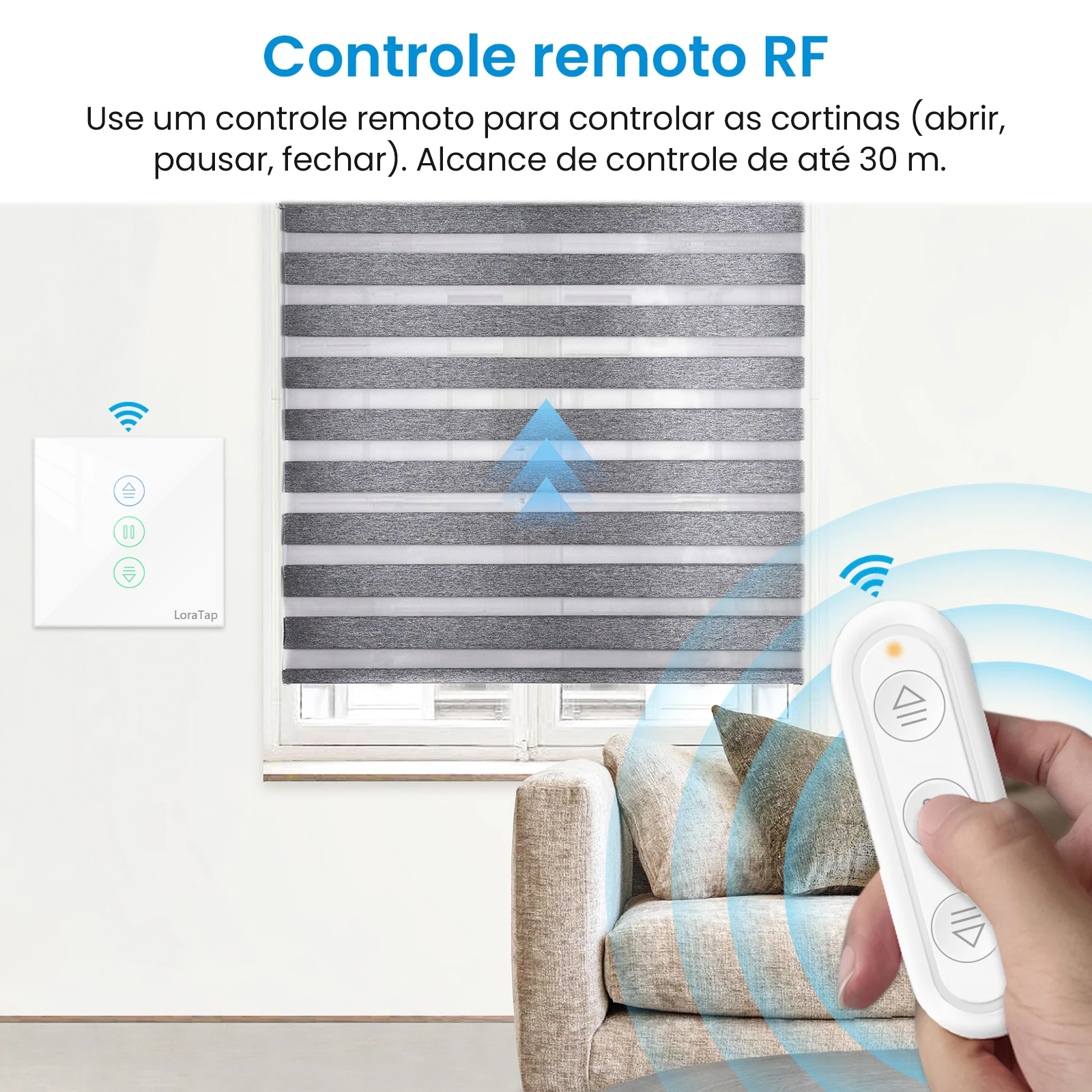 Loratap persianas de rolo interruptor de cortina para motor windows tuya vida inteligente app controle remoto porcentagem google casa alexa