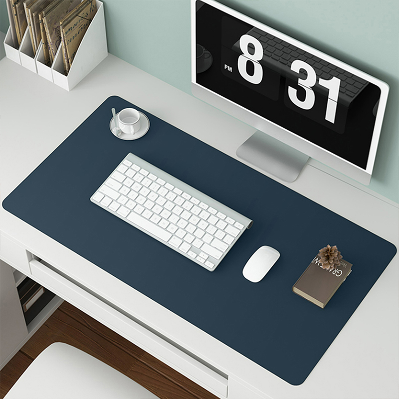 1pc Large Size 600*300mm Office Desk Protector Mat PU Leather Waterproof Mouse Pad Desktop Keyboard Desk Pad Gaming Mousepad