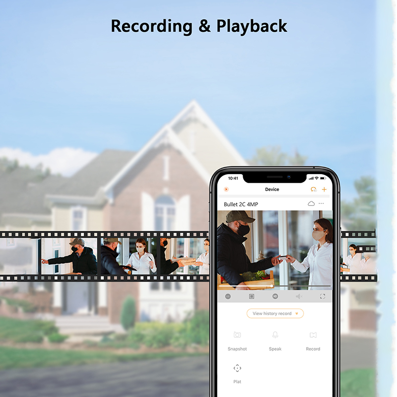 IMOU Wifi Outdoor Camera Bullet 2C 4MP 2MP Surveillance IP Camera Automatic Tracking Weatherproof AI Human Detection