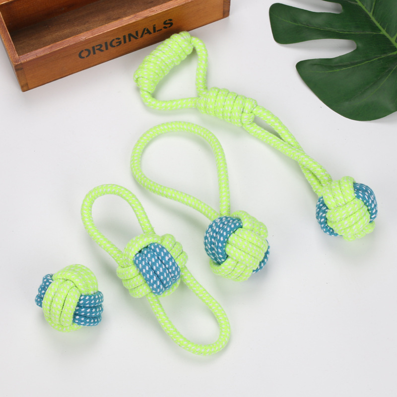 Thú Cưng Bóng Đồ Chơi Cho Lớn Chó Nhỏ Đồ Chơi Tương Tác Cotton Dây Chó Mini Đồ Chơi Bóng Cho Chó Phụ Kiện Bàn Chải Đánh Răng Nhai đồ Chơi Cún Con