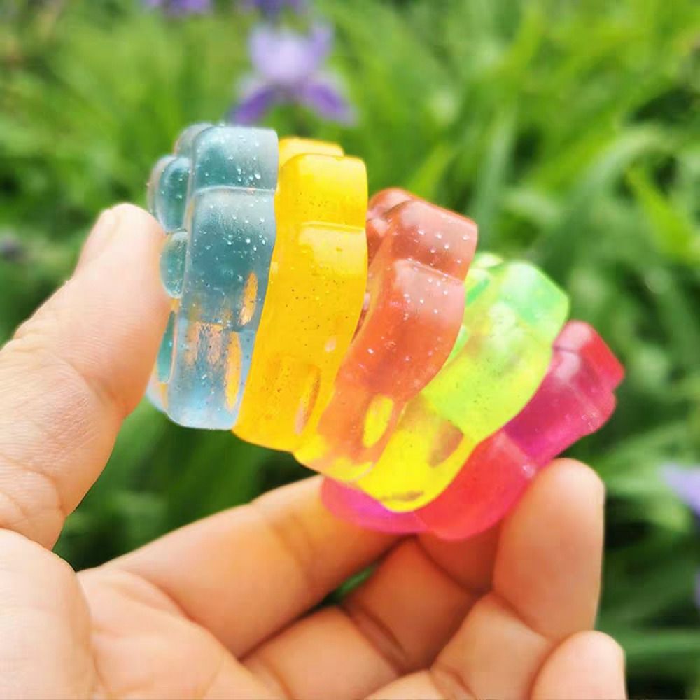 Kawaii Stress Relief Fidget Toy Ice Block Cat Paw Squeeze Toy Mini Fish Ice Cube Toys Party Favors