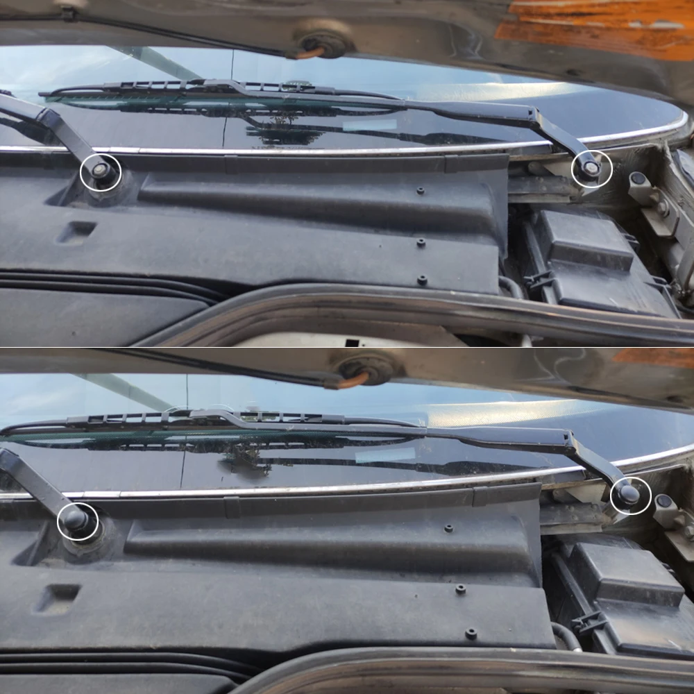 Para Audi A4 B5 B6 B7 B8 B9 1995 - 2019 A8 D3 Q7 4L A6 C4 C5 C6 C7 brazo del limpiaparabrisas delantero del coche tapa de tuerca de tornillo cubierta basculante