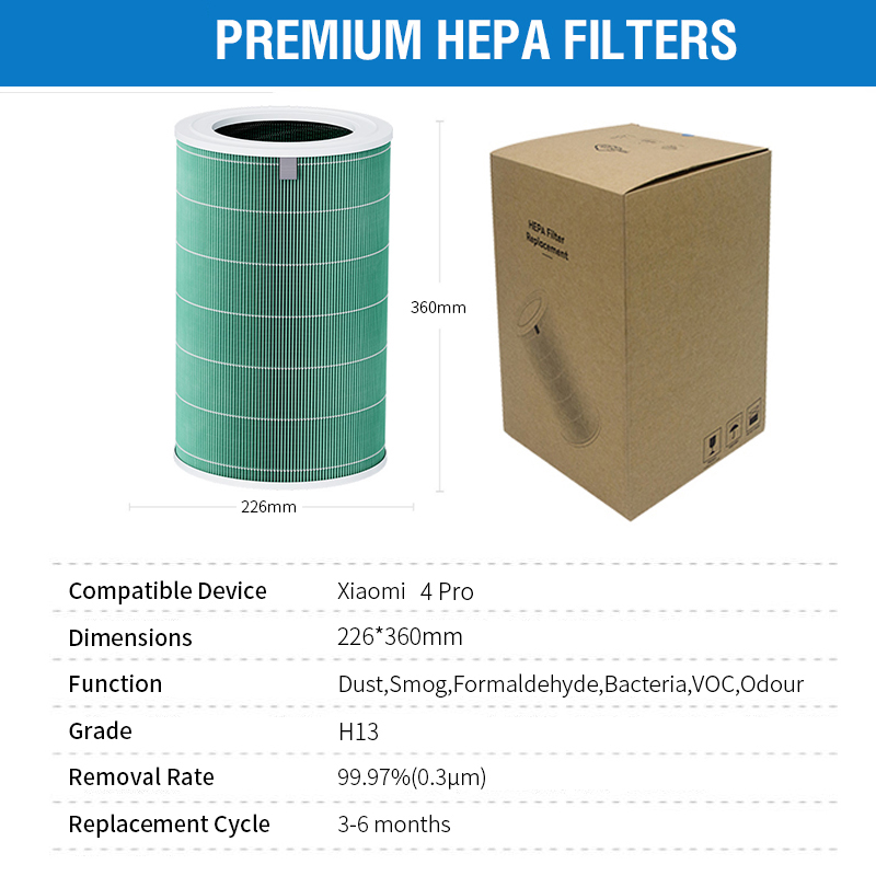For Xiaomi 4 Pro Filter Replacement Filter for Xiaomi Mi Mijia Air Purifier 4 Pro