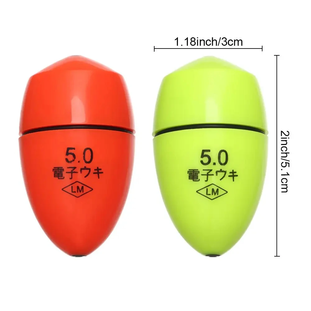 Onda flutuante eletrônica pesca em rocha com luz noturna flutuador eletrônico luz noturna flutuador acessórios de pesca equipamento de pesca