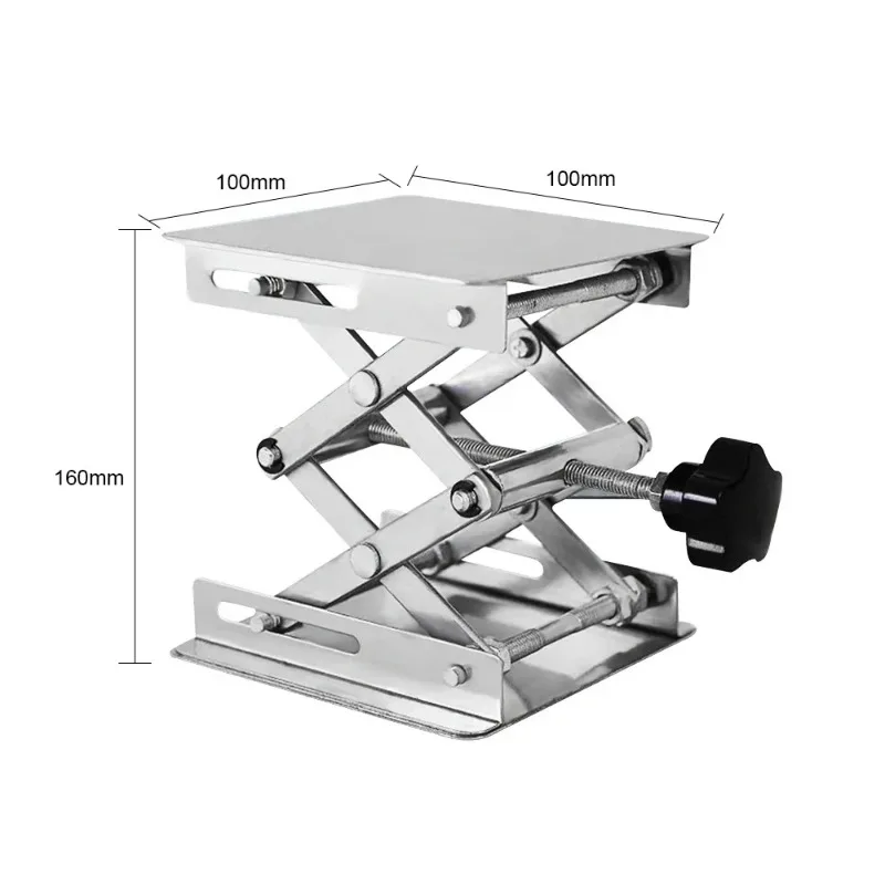 Lift Table 4'x4' Lab Plate Jack Scissor Stand Platform Router Workbench Table Woodworking Lift Laboratory Carpentry Tools