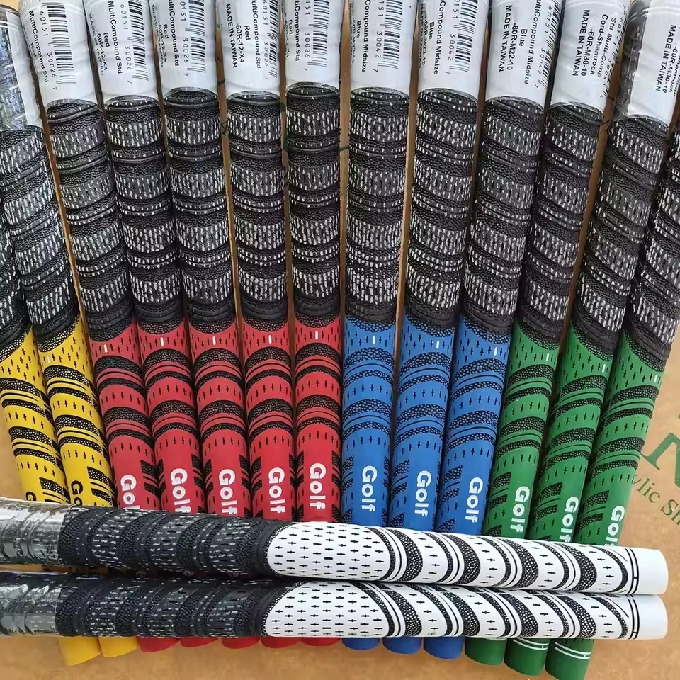13 pièces nouveaux fers de Golf poignées ensemble Standard taille moyenne en caoutchouc fil de coton multi composé poignées de Club de Golf fil de carbone poignée de Golf