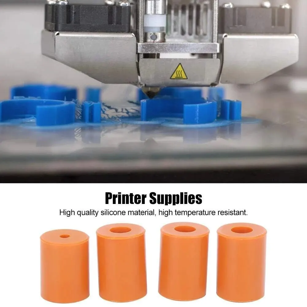 10pcs Heatbed ซิลิโคน Leveling คอลัมน์,3D เครื่องพิมพ์เตียงร้อน Mounts คอลัมน์ Stable เครื่องมือ, ซิลิโคนทนความร้อนบัฟเฟอร์ Fit สําหรับ 3D