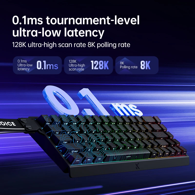 MCHOSE ACE68 ACE60 Pro Magnetic Keyboard Wired Mechanical for Gaming 0.01mm RapidTrigg 8000Hz SOCD/Rs 0.125ms 128K Sampling Rate