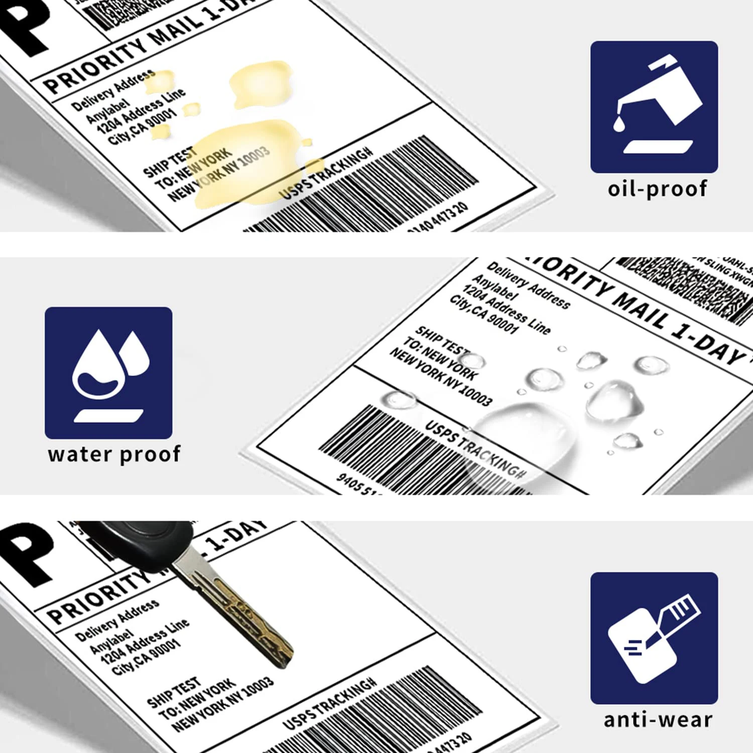 4x6 Inch Thermal Shipping Labels Roll Labels Compatible with Thermal Printer Self-Adhesive Waterproof Oil-Proof Labels Paper New