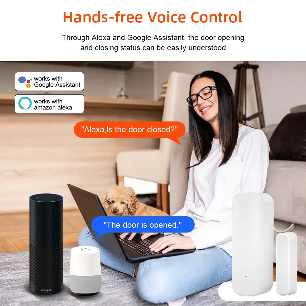 Onenuo tuya wifi tür sensor fenster eintritts sensor sicherheit einbruch tür sensor alexa google