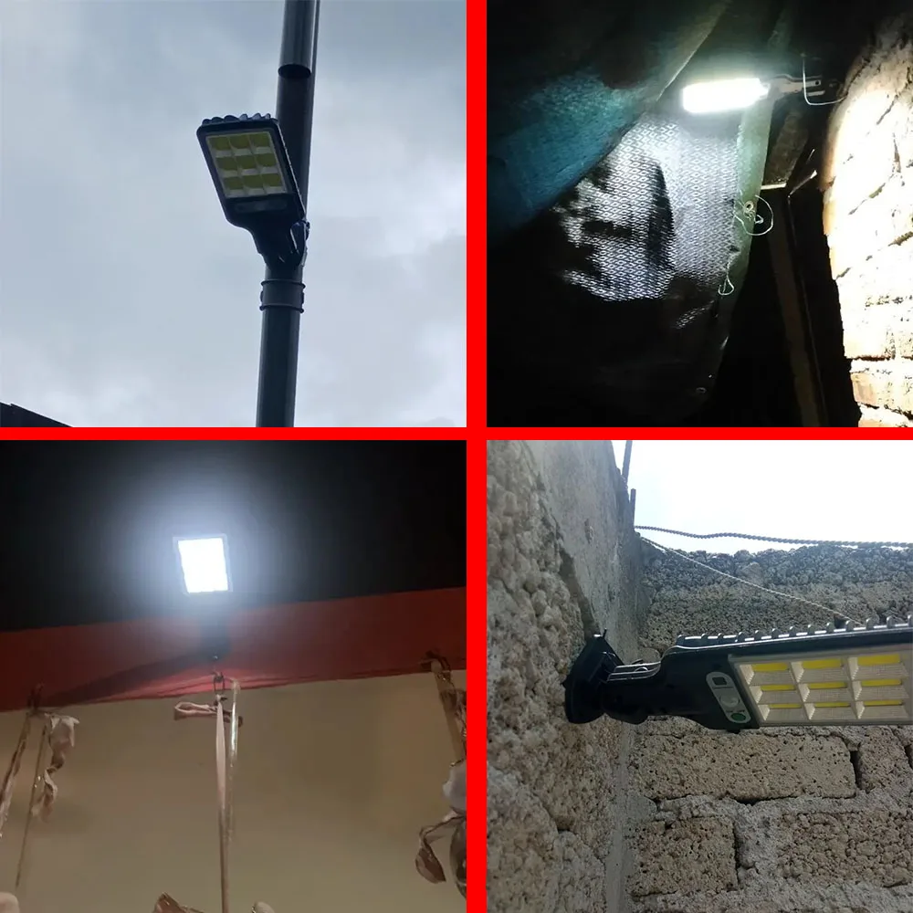 Farolas para puerta de garaje, lámpara Solar de pared de inducción inalámbrica para exteriores, Sensor de movimiento con 3 modos de iluminación, jardín, Patio, camino