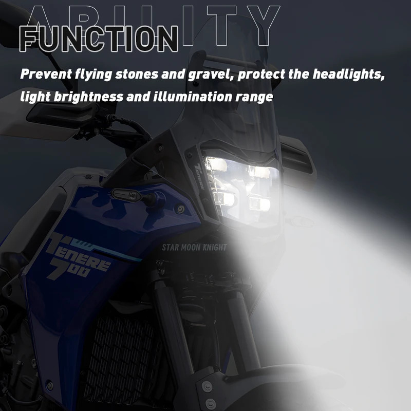 TENERE 2025 Scheinwerfer schutz für YAMAHA Tenere 700 Tenere700 Rally Zubehör Motorrad Acryl Front lichts chutz abdeckung