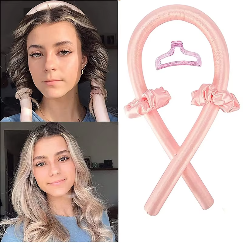 Donna Heatless Curling Rod Riccioli per capelli senza calore Fascia per capelli Crea capelli morbidi e lucidi Bigodino per capelli Strumenti per parrucchieri Accessori