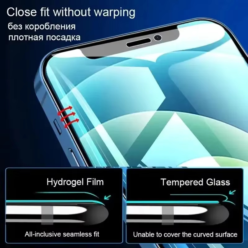 4Pcs Soft Hydrogel Film for iPhone 17 Pro Max 16 15 13 14 12 11 Air 16e Screen Protectors for iPhone 7 8 Plus 13 12 Mini XS XR X