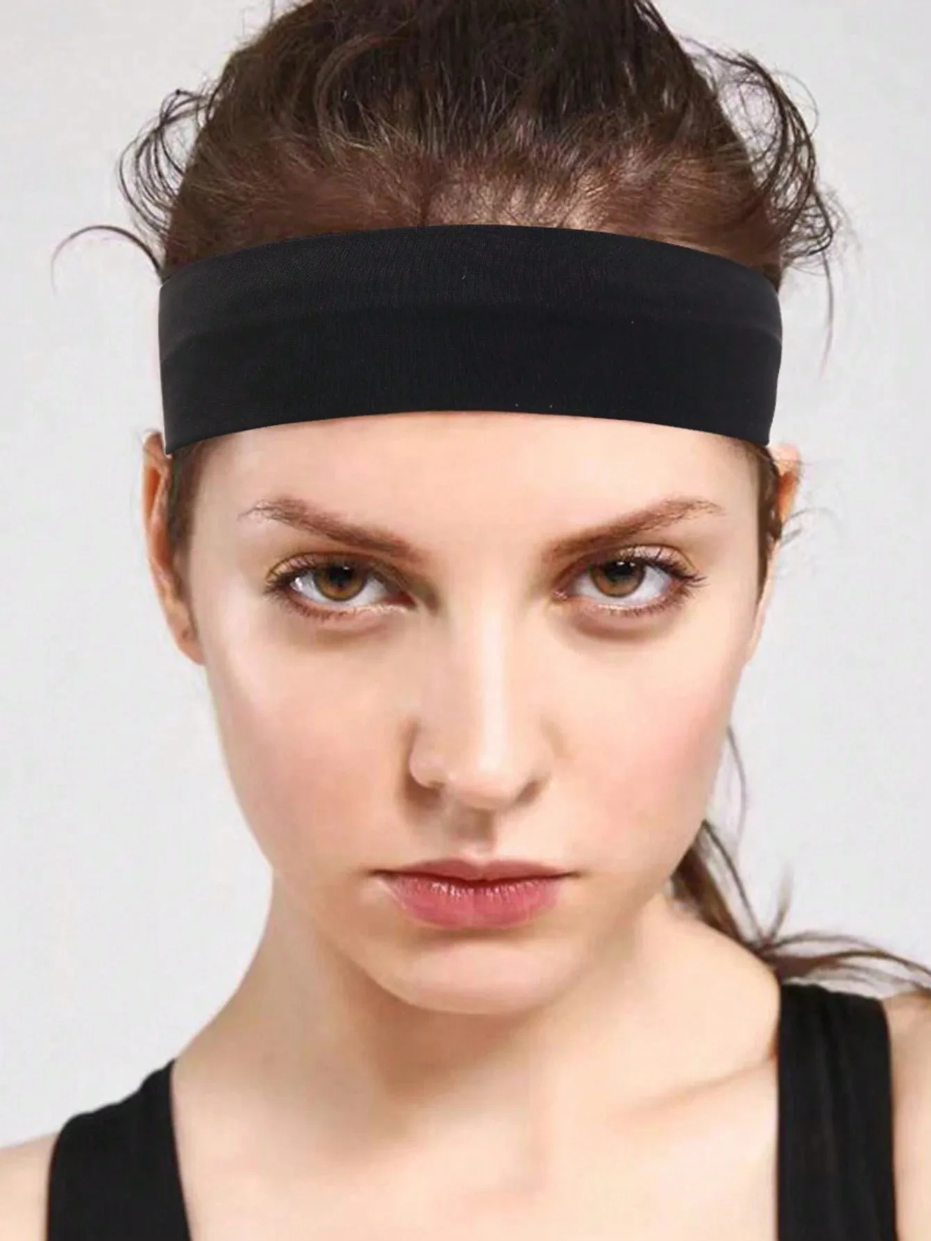 6 Stück Unisex Einfaches Basic Einfarbiges Leopardenmuster Gesichtswäsche Radfahren Laufen Sport Yoga Freizeit Schweißabsorbierendes Stirnband