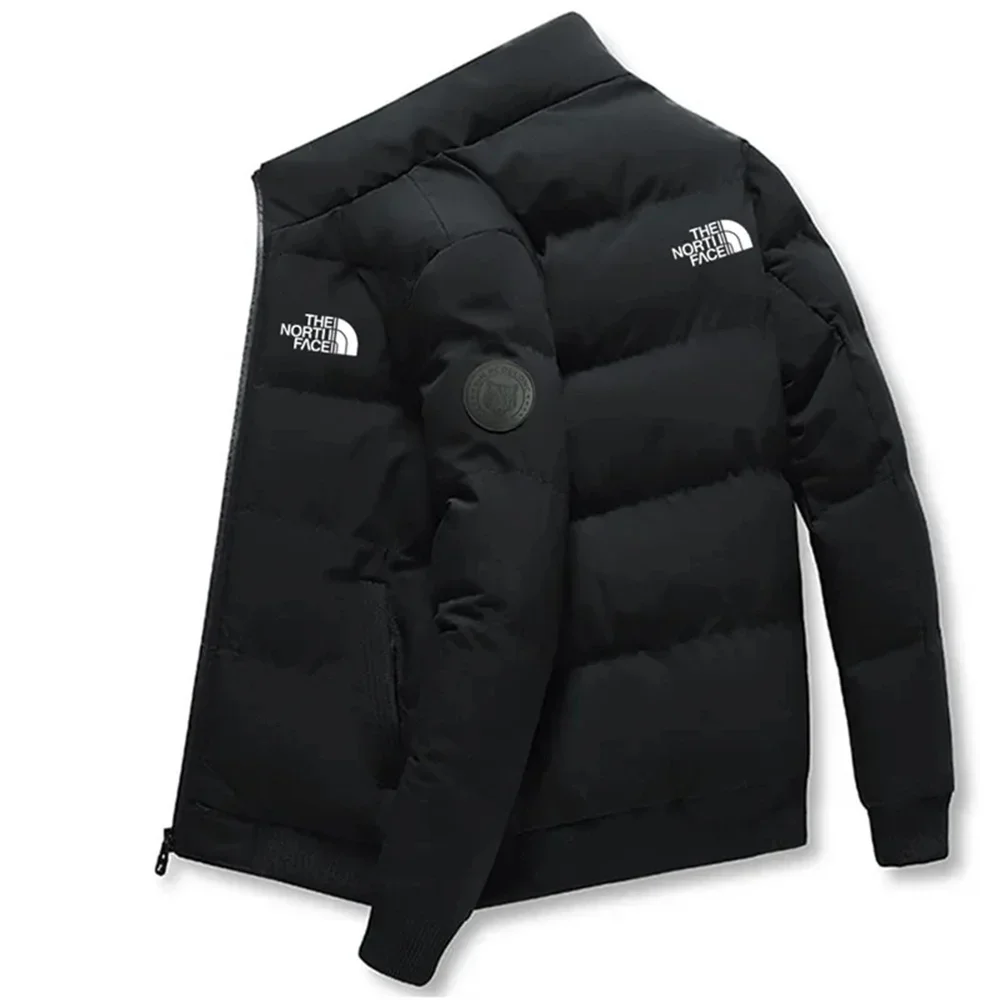 2024 Cotton Padded Men's Jacket, Tiger Head Logo, Short, Thick, Casual, Men's Parkas, Winter Trend, M-5XL casacas para hombre