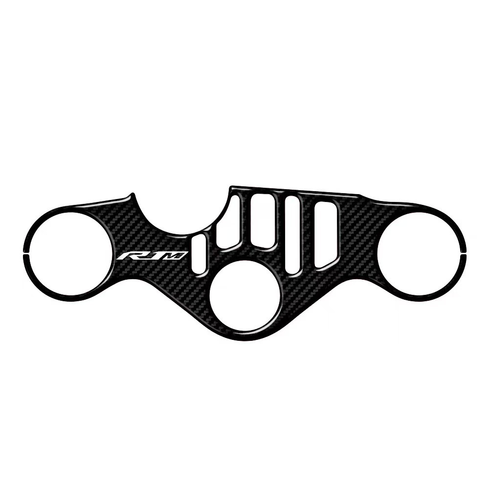 Adesivo de jugo com braçadeira tripla superior com aparência de carbono para motocicleta R1M para YZF R1 R1M 2015-2024