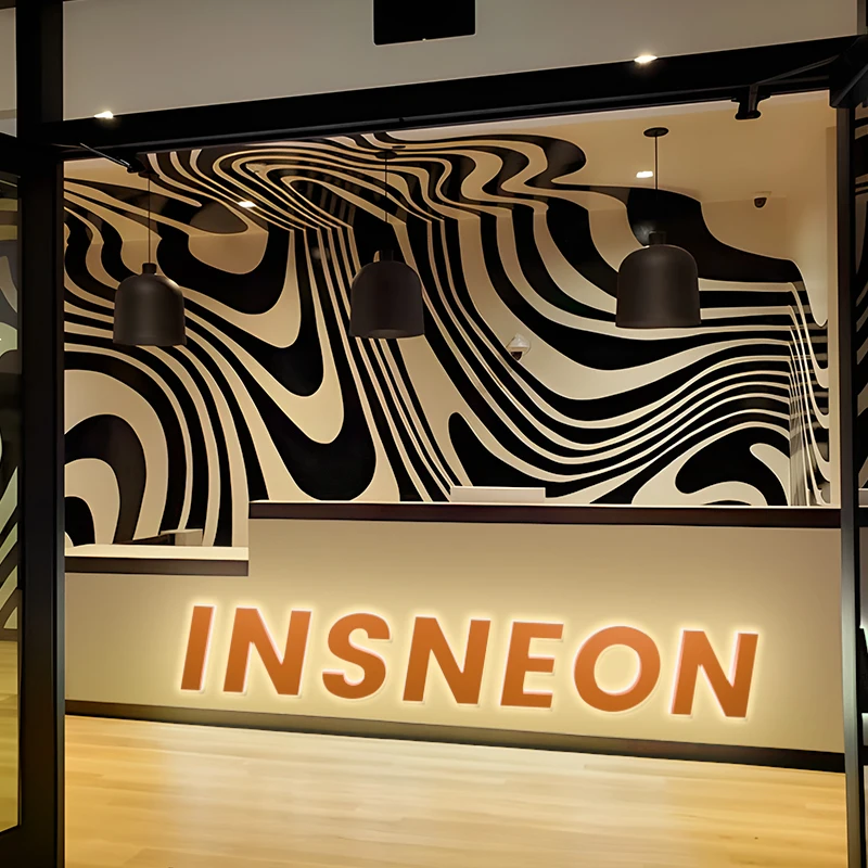 Custom LED โลโก้กันน้ําอะคริลิค Lighted Sign ร้านค้าปลีกกลางแจ้งบริษัท Store ป้าย Illuminated ตัวอักษร