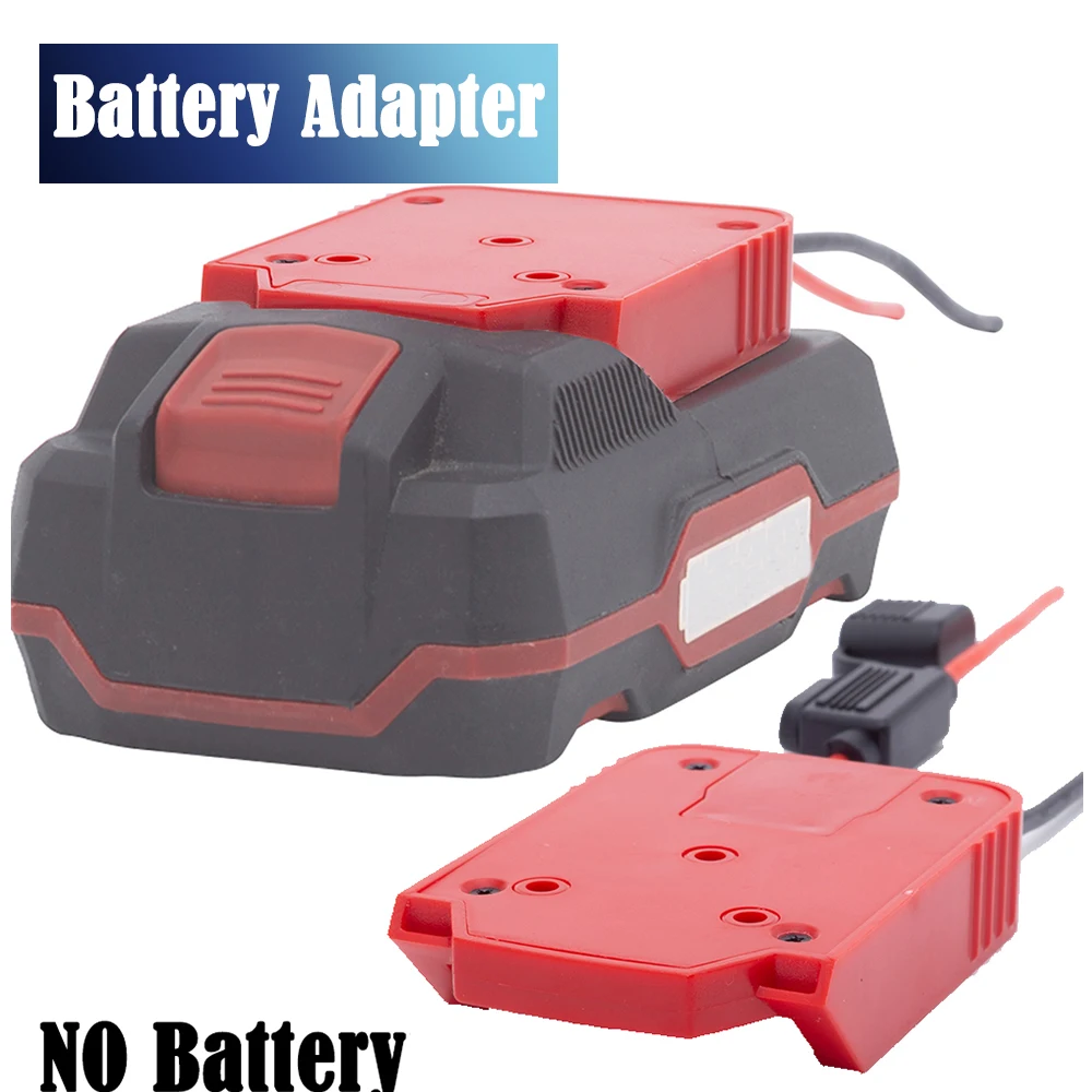 Adaptador DIY de batería de rueda eléctrica para Parkside Lidl X20V Team, adaptador de litio, cables de 14 AWG (con fusible y sin fusible)