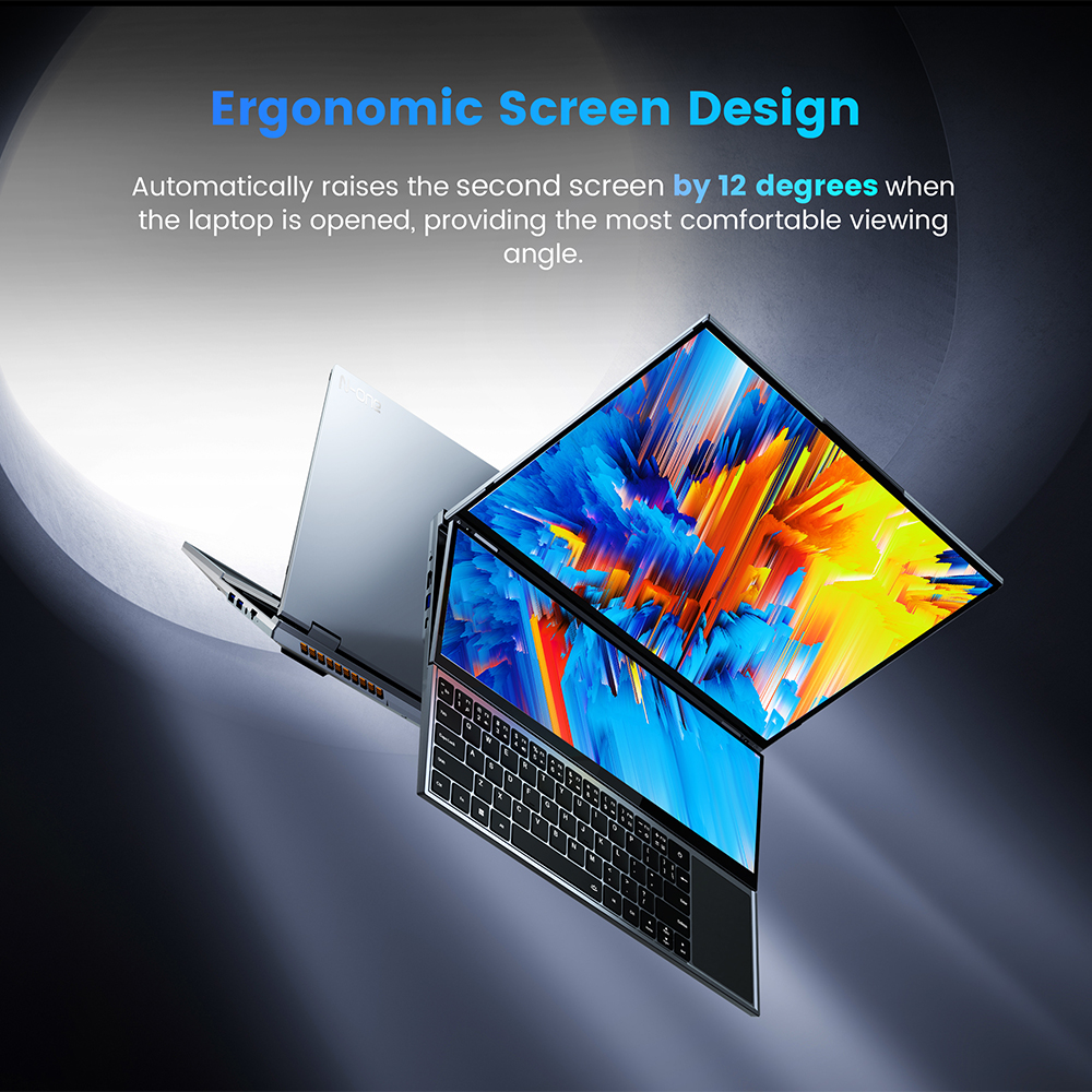 N-one Nbook Fly Laptops 16GB+1T Intel ®   Xeon ®   W-10885m Windows 11 Pro Doppelbildschirm 16''+14'' Touchpad Büro-Studiencomputer