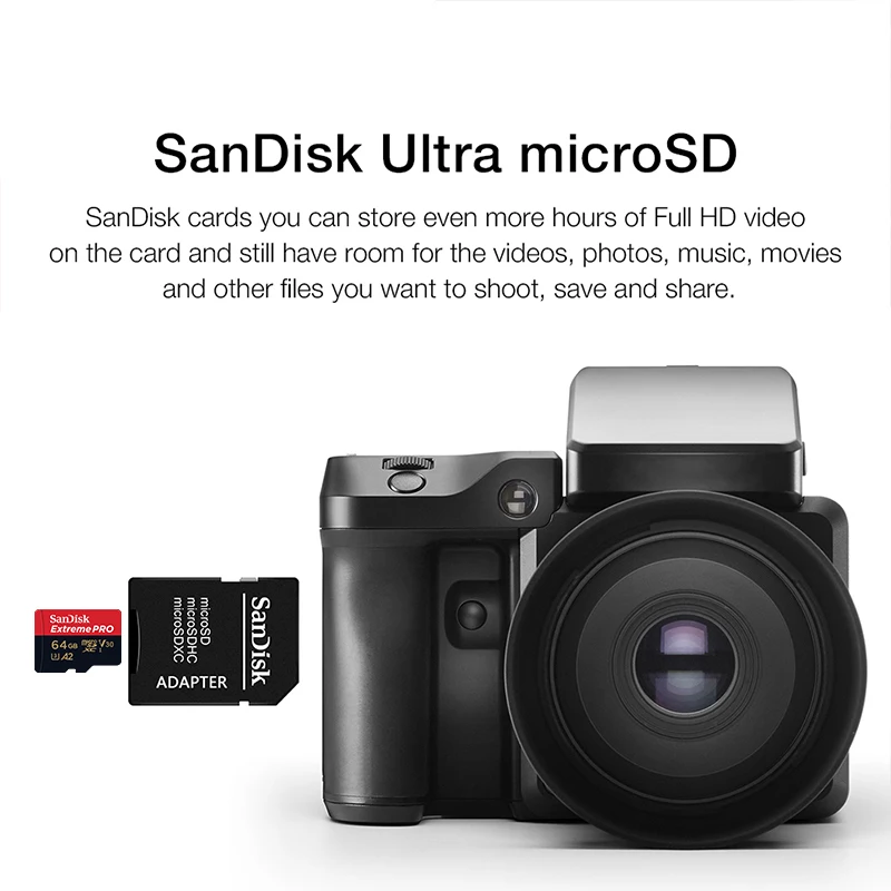 Extreme Pro Flash 128GBカード マイクロSDカード SDXC UHS-I 512GB 256GB 64GB 32GB U3 V30 TFカード メモリカード アダプター カメラ用 DJI用