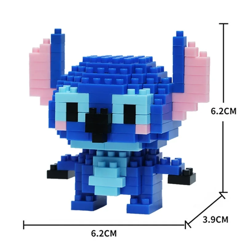 Disney Anime princesse blocs de construction point Mickey Mouse mini jouet d'action figurines blocs jouets briques assembler jouets enfants cadeaux