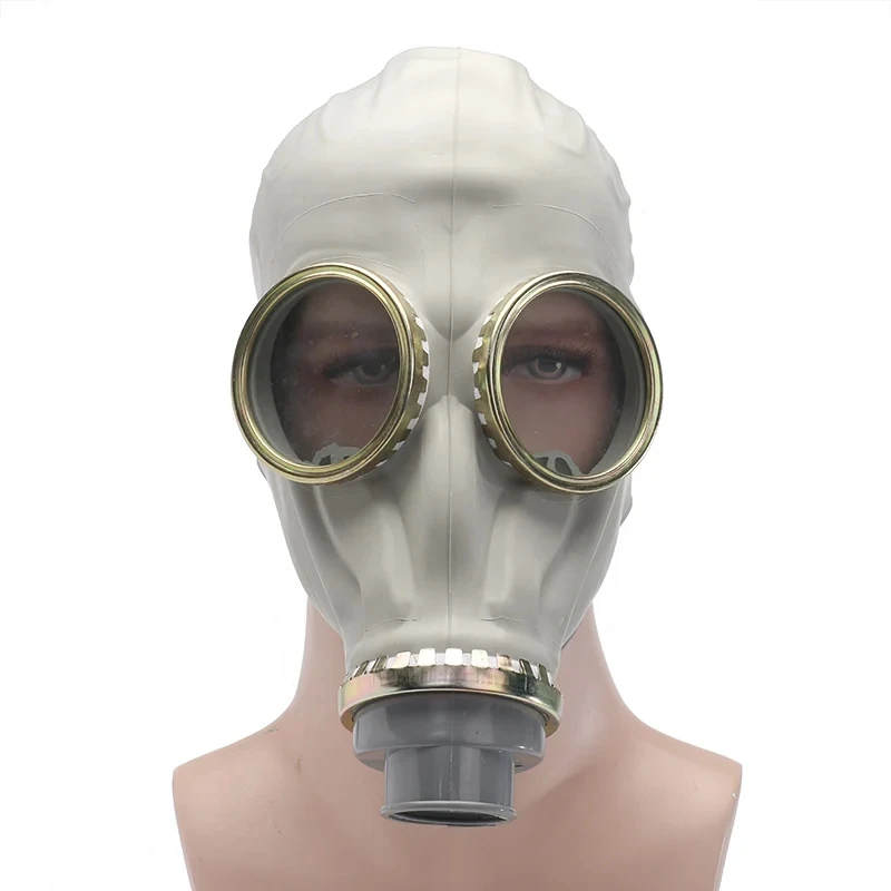 64 ประเภทอเนกประสงค์สีดําแก๊ส Full Mask Respirator ความปลอดภัยหน้ากากป้องกันสารเคมีภาพวาดสเปรย์ Pesticide หน้ากากยางธรรมชาติ