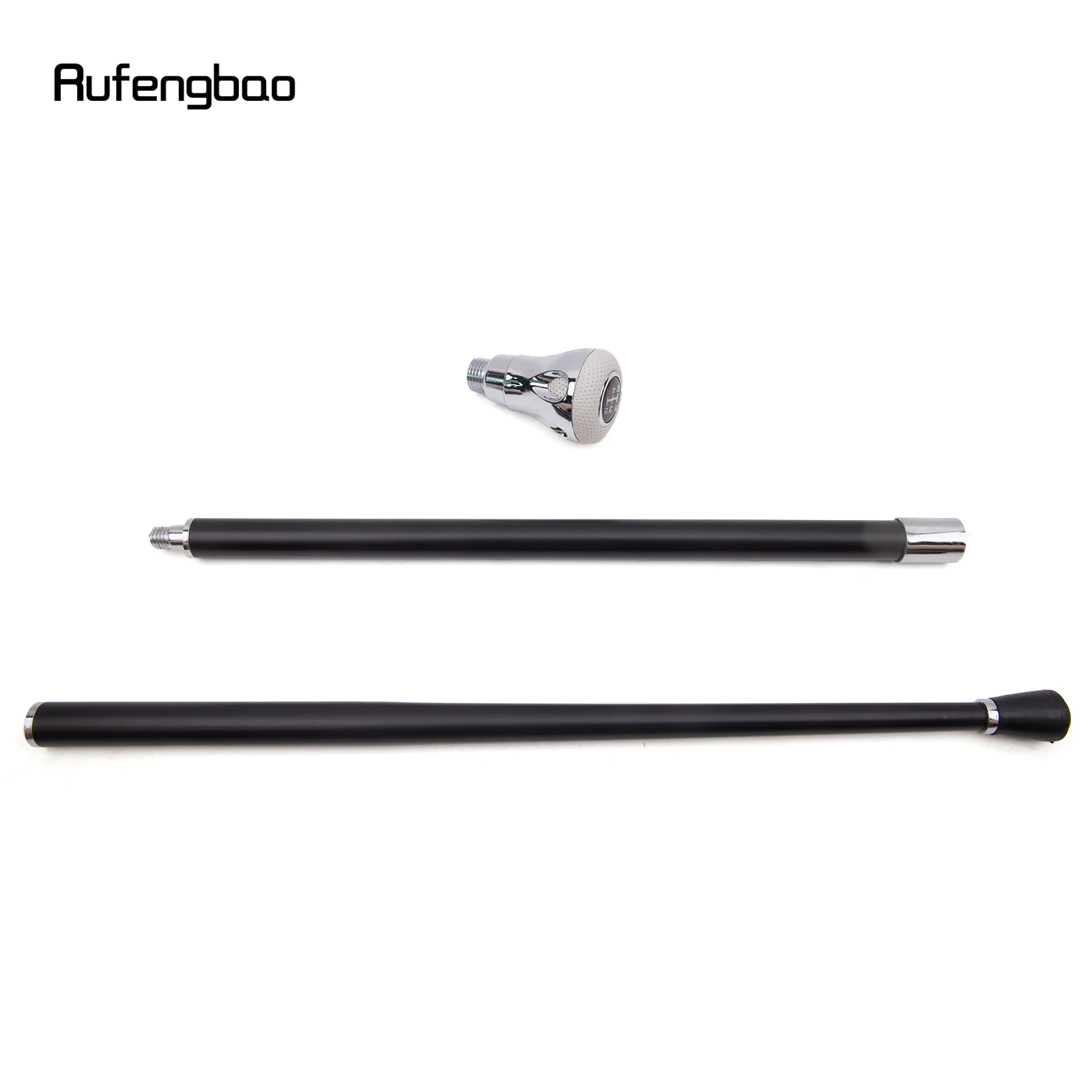 Branco preto número prata bengala moda decorativa bengala cavalheiro elegante cosplay cana crosier 92cm