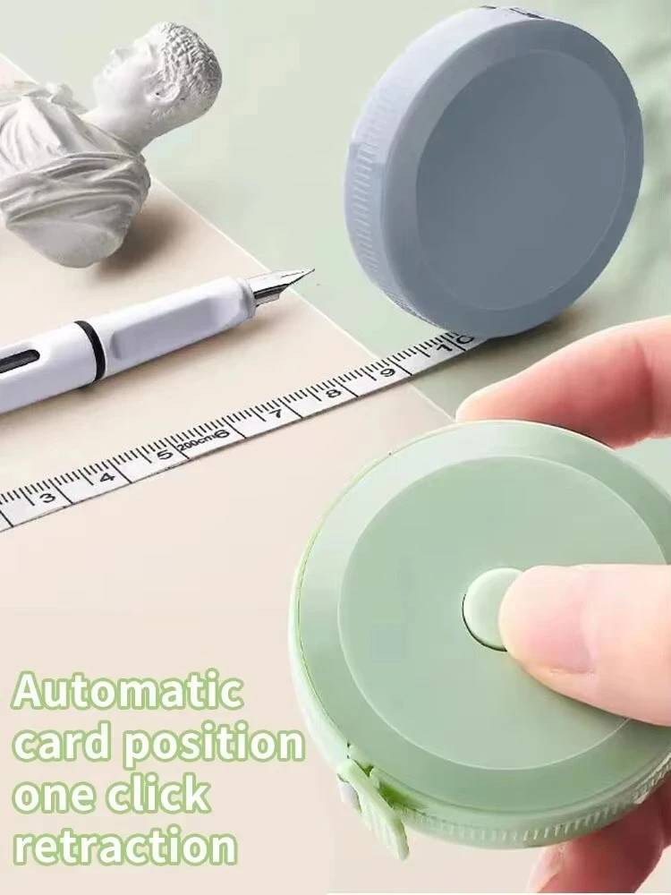 1 Pack Tape Measure Measuring Tape for Body Fabric Sewing Tailor Cloth Knitting Craft Weight Loss Measurements Retractable 1.5 M