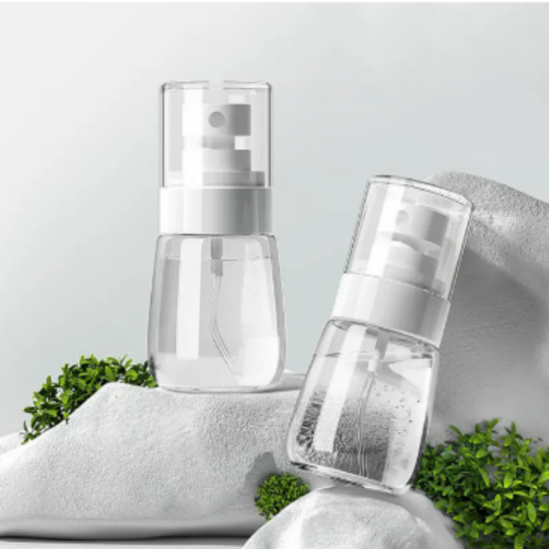 Paquete de 2 botellas de Spray recargables, atomizador de Alcohol de 1oz/30ml, Mini contenedores de líquidos de niebla fina para el cuidado de la piel, accesorios de viaje de maquillaje