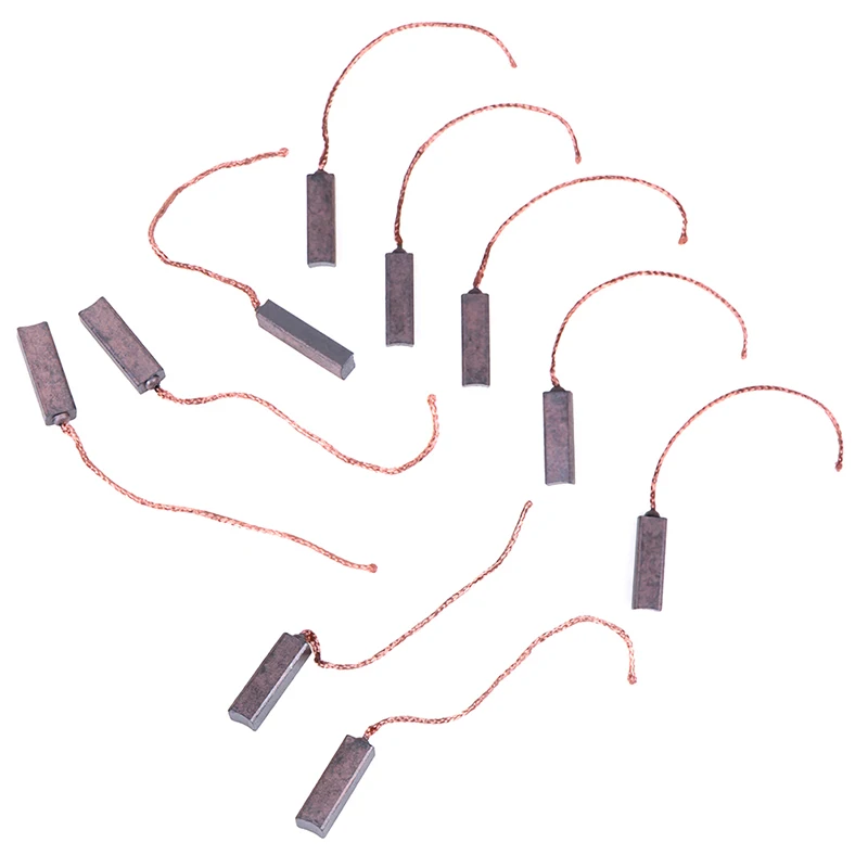 Spazzola di carbone per regolatore di spazzole di carbone per motore da 10 pezzi 4,5 * 6,5 * 20 mm
