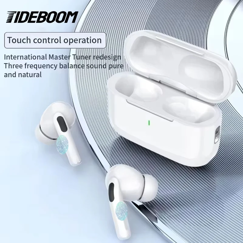 Tideboom Pro 5 TWS Max auriculares inalámbricos Bluetooth auriculares deportivos con Kit Cleanign auriculares internos para iPhone auriculares Android