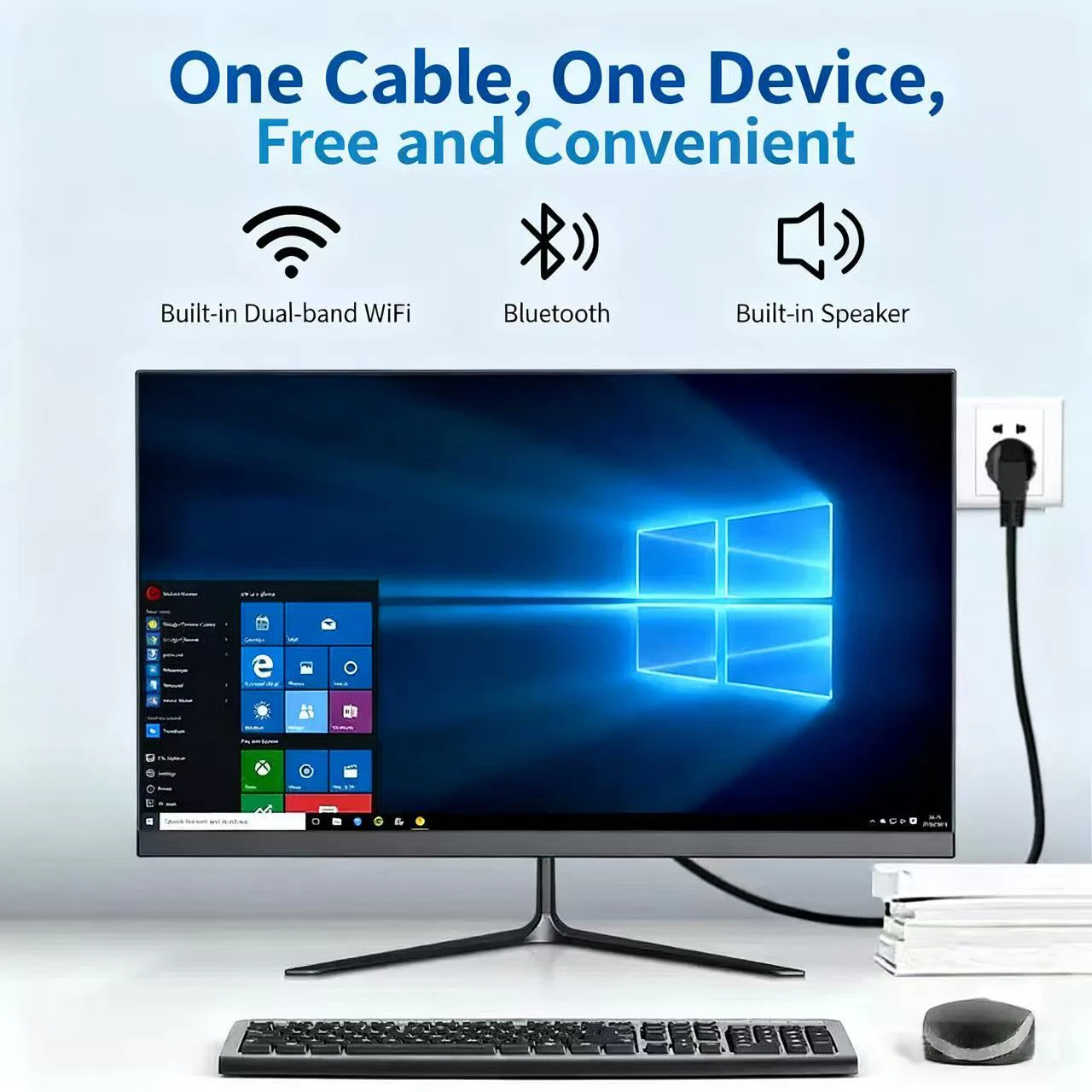 Komputer All-in-One I3/i5/i7/i9 21.5'' 23.8'' 27'' 16GB 32GB 256GB 512GB 1920*1080P System Win 10/11 Komputer All-in-One do Domu i Biura