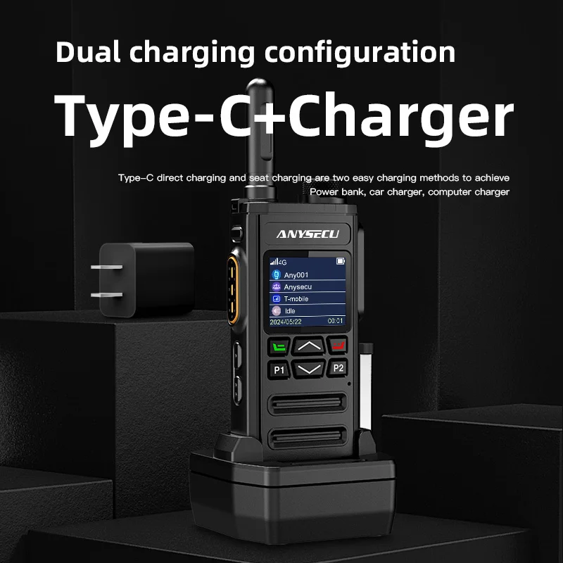ANYSECU T68 Android 5.1 4G Network Radio With WIFI GPS POC Radio Compatible with Zello or Real-ptt
