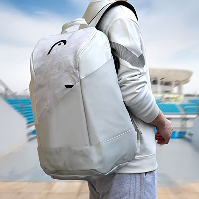 Mochila de tenis de cabeza genuina, bolsa de raqueta de bádminton deportiva multifuncional para equipo de Padel de 1-2 uds con bolsa para zapatos