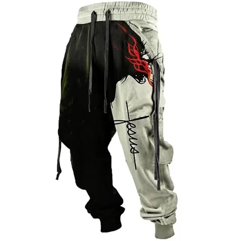 Nova perna larga moletom masculino impressão 3d y2k calças homem casual corredores de golfe longo ao ar livre hip hop masculino calças soltas ginásio agasalho