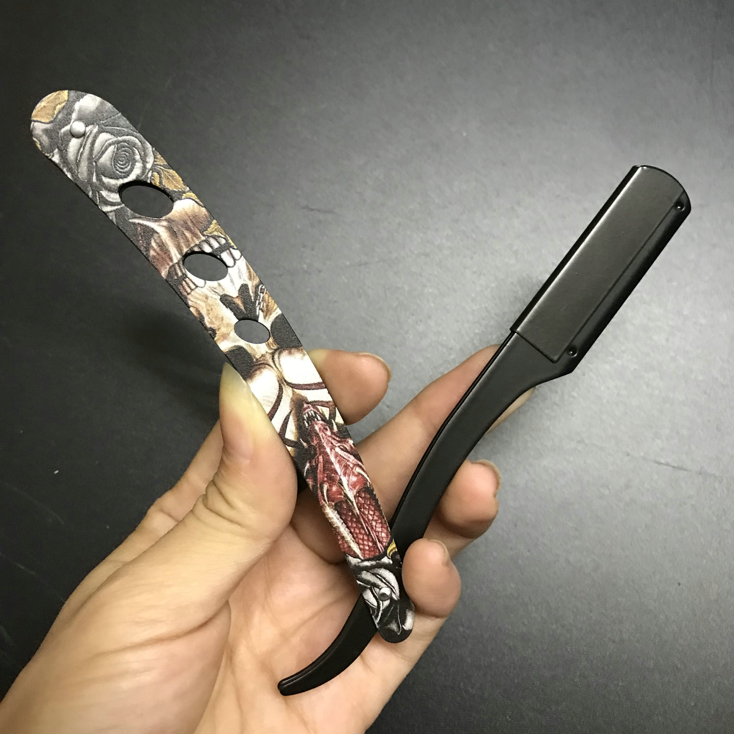 Men Professional Barber Razor Manual Shaver Straight Edge Stainless Steel Shaver Folding Shaving Shave Wholesale