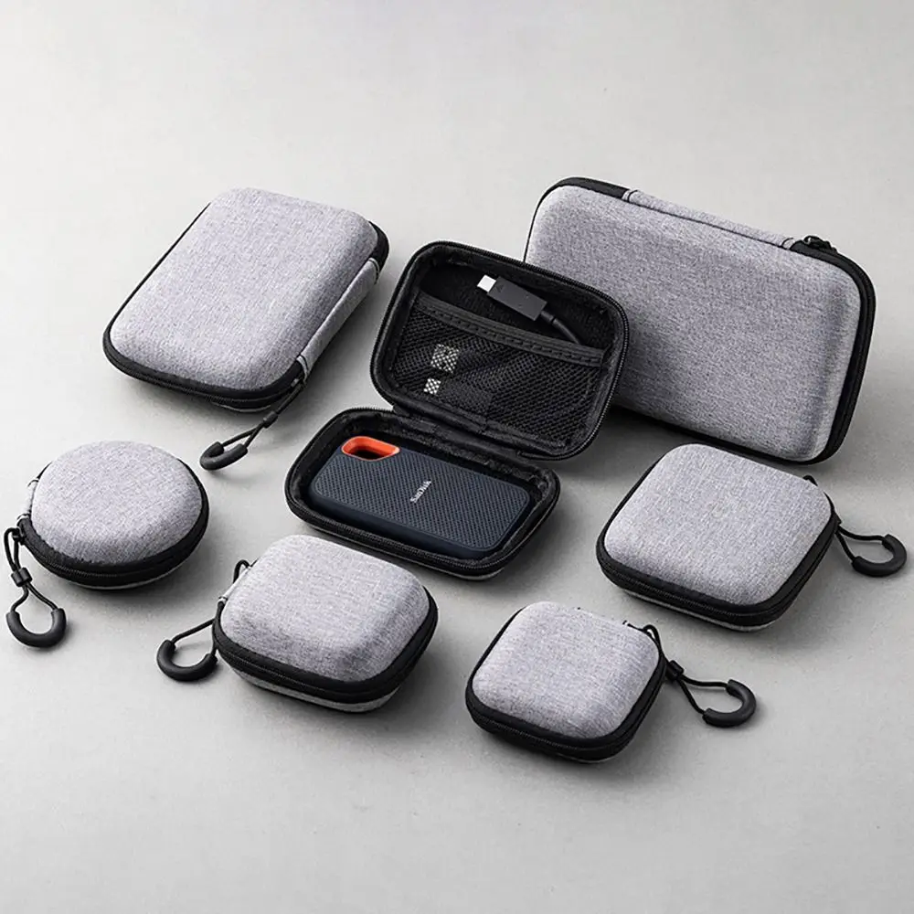 1Pcs Portable Game Console Case For RG35XX H Game Console Case Storage Bag Protective Zipper Carry Bag EVA Hard Handbag