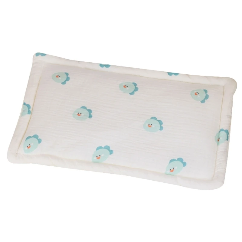 Travesseiro macio e respirável para recém-nascidos, travesseiro de algodão para cama de bebê, fornece descanso confortável para bebês, meninos e meninas, durável