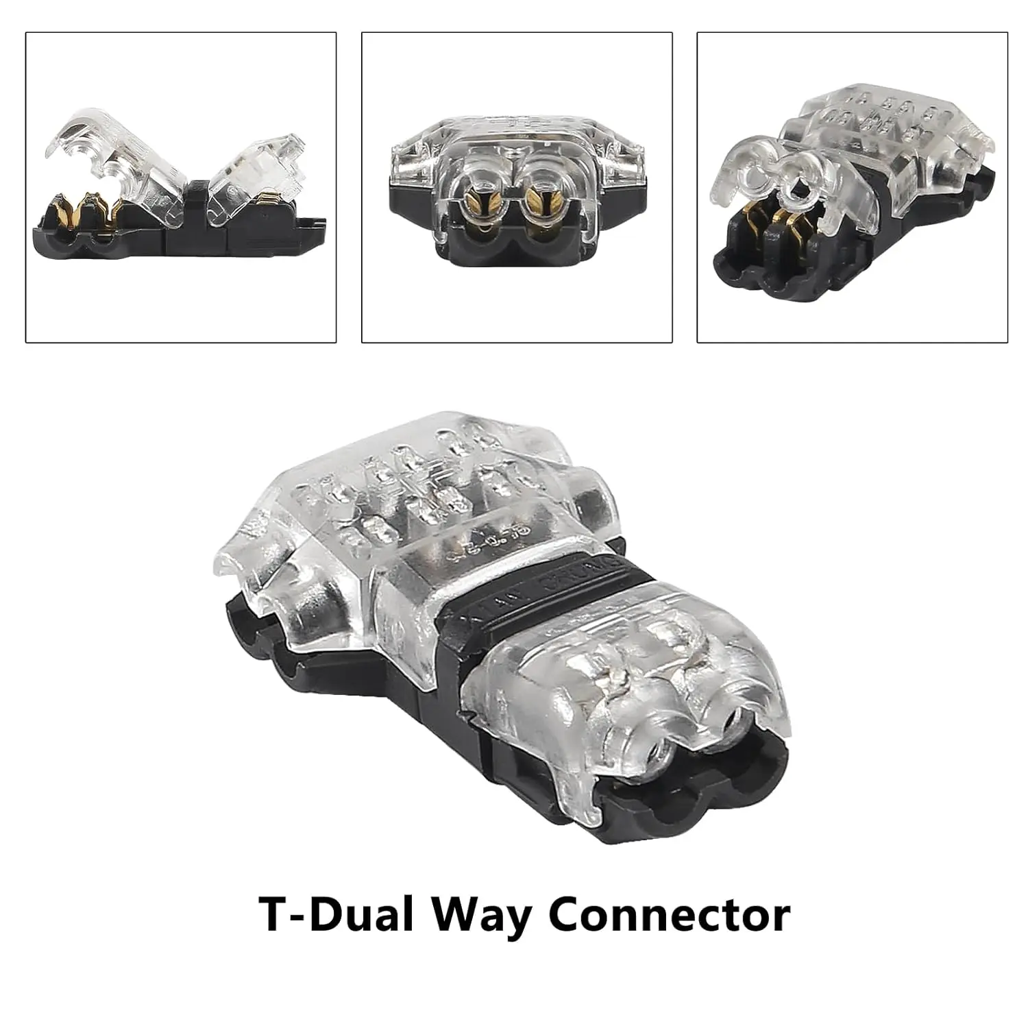 10 個のワイヤコネクタ低電圧ワイヤコネクタソリッド接続、T タップワイヤコネクタ、T タイプ 2 ピンワイヤスプライスコネクタ