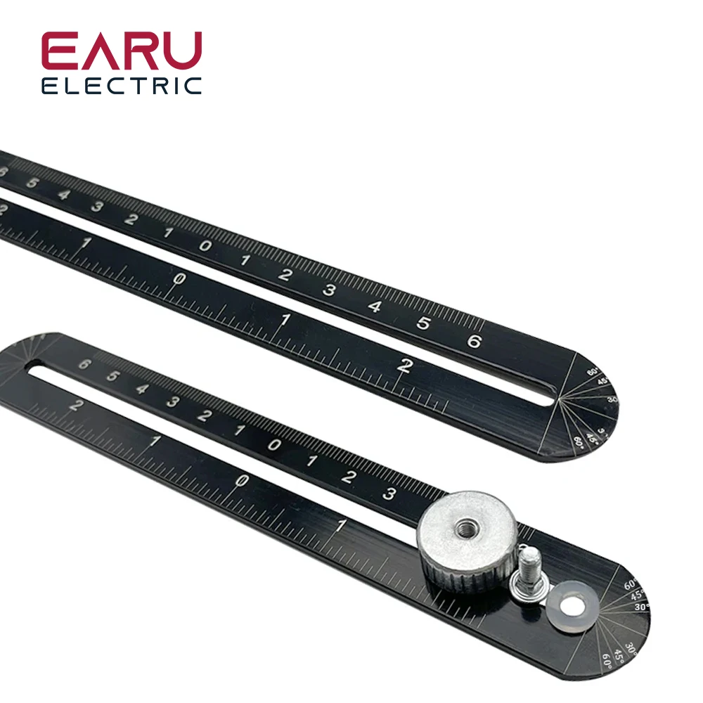 Construction Multi Angle Measuring Ruler Aluminum 6 Folding Positioning Ruler Professional DIY Wood Tile Flooring Tool Locator