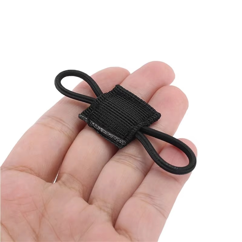 DIZEÇÃO-Black Outdoor Nylon Fastener, Tactical Binding Retainer, elástico Molle Fita Fivela, Equipamentos Mochila, 10Pcs
