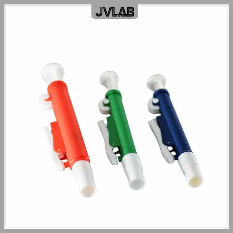 Pompa per pipette a sgancio rapido con ausilio per pipette Uso manuale della pompa per pipette con cannuccia di trasferimento in scala VOL. 2ML 10ml 25mL